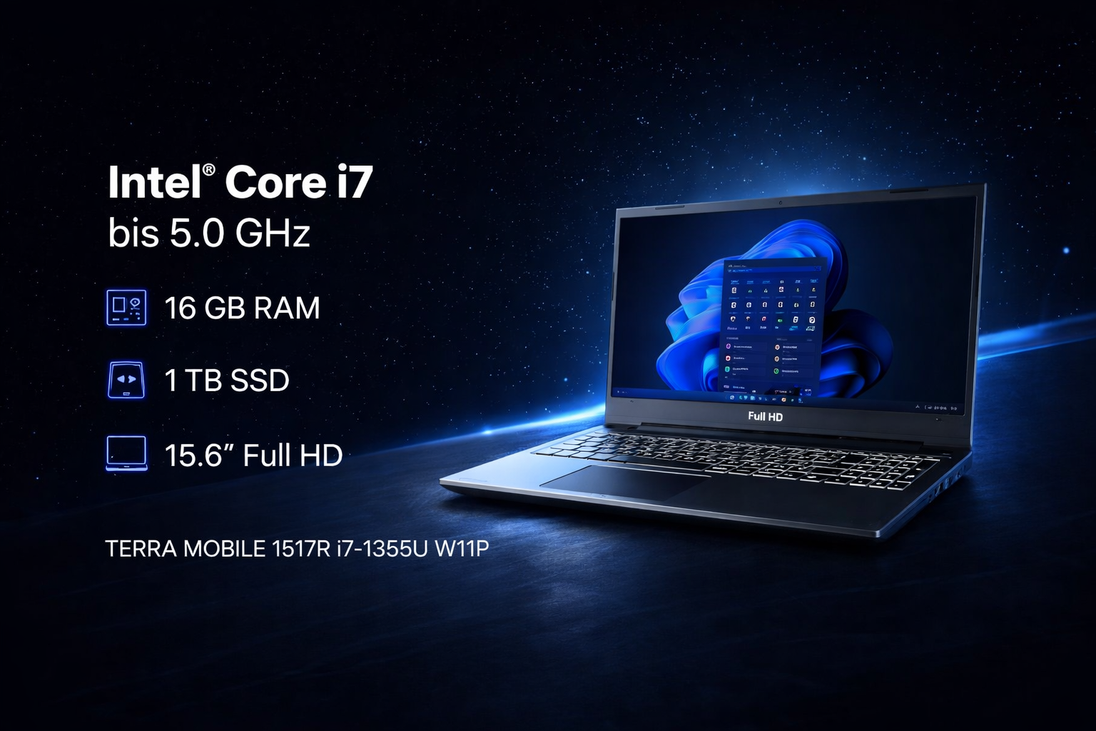 TERRA MOBILE 1517R i7-1355U W11P