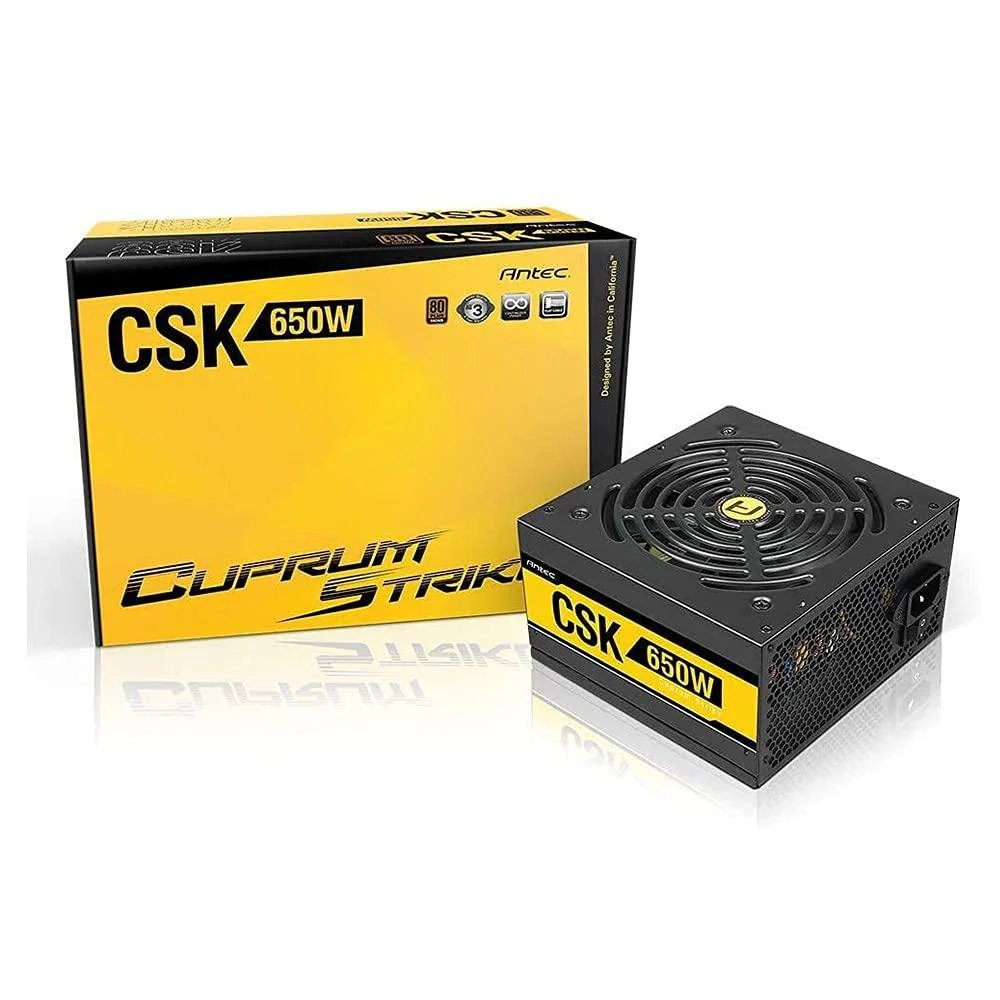 Antec Cuprum Strike CSK650 | 650 Watt Bronze ATX-Netzteil | Stromversorgung | PSU