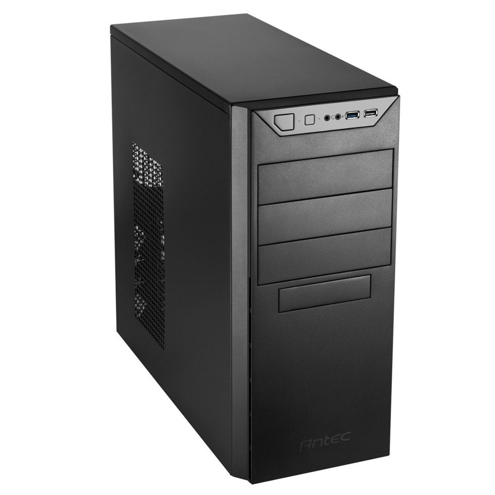 Antec VSK4000B-U2/U3 | ATX-Desktop-PC-Gehäuse | Schwarz