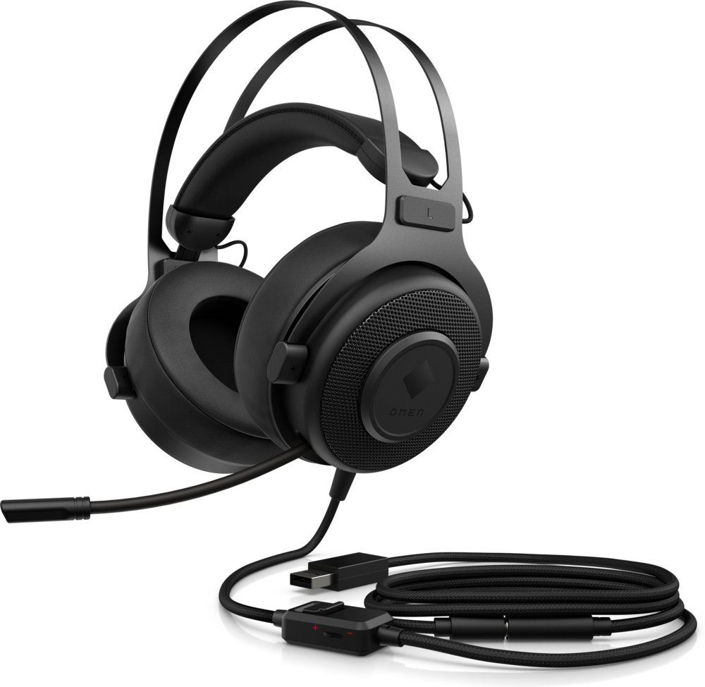 HP Omen Blast | Kabelgebundenes Over-Ear Gaming-Headset mit 3,5mm Anschluss | Schwarz