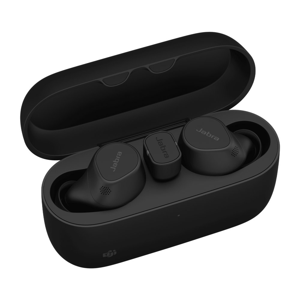 Jabra Evolve2 Buds | Kabelloses In-Ear Headset | Bluetooth | USB-C Ladeetui | Schwarz
