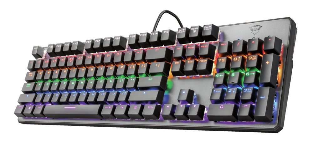 Trust GXT 865 Asta RGB | Kabelgebundene Mechanische Gaming-Tastatur | QWERTY