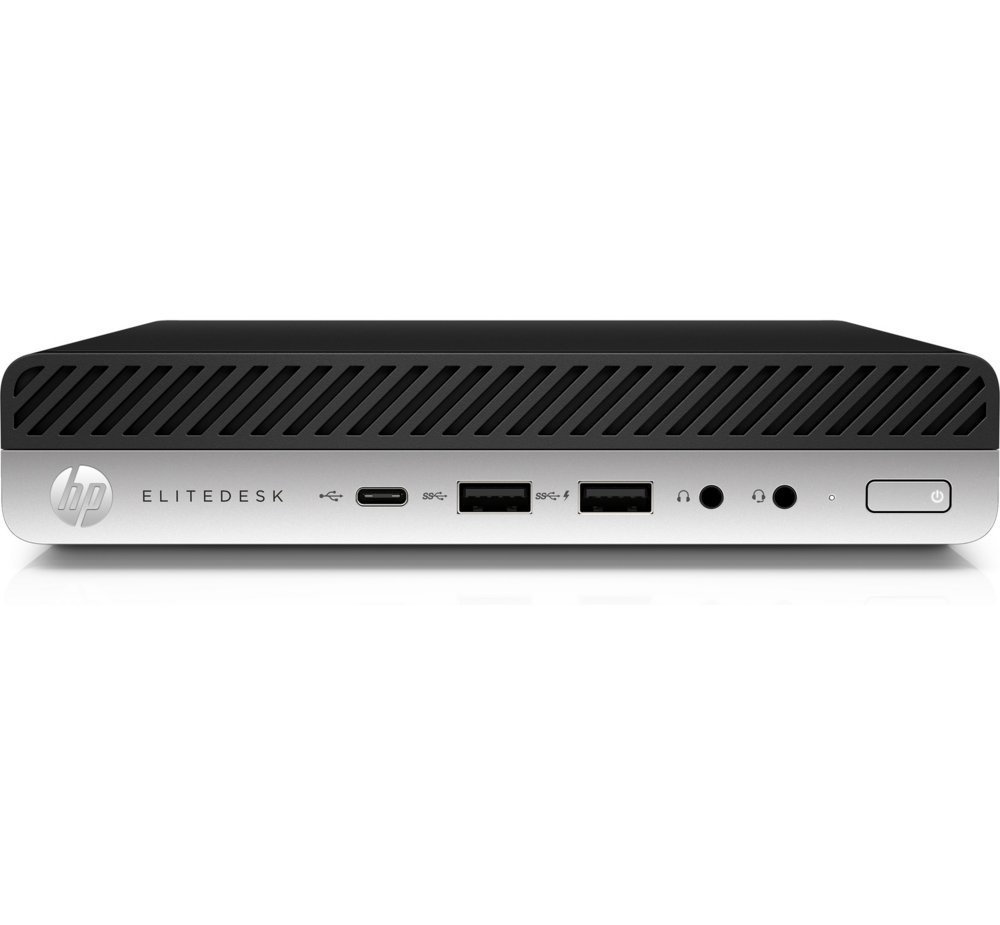 HP EliteDesk 800 G4 Mini | Intel Core i5-8500 | 8GB RAM | 256GB SSD | 2x DisplayPort | Windows 11 Professional | Refurbished Silber
