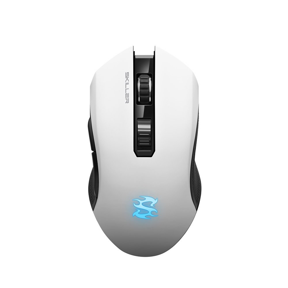 Sharkoon Skiller SGM3 | Kabellose Gaming-Maus | Rechtshänder | RF + USB-A | 6000 DPI | Schwarz