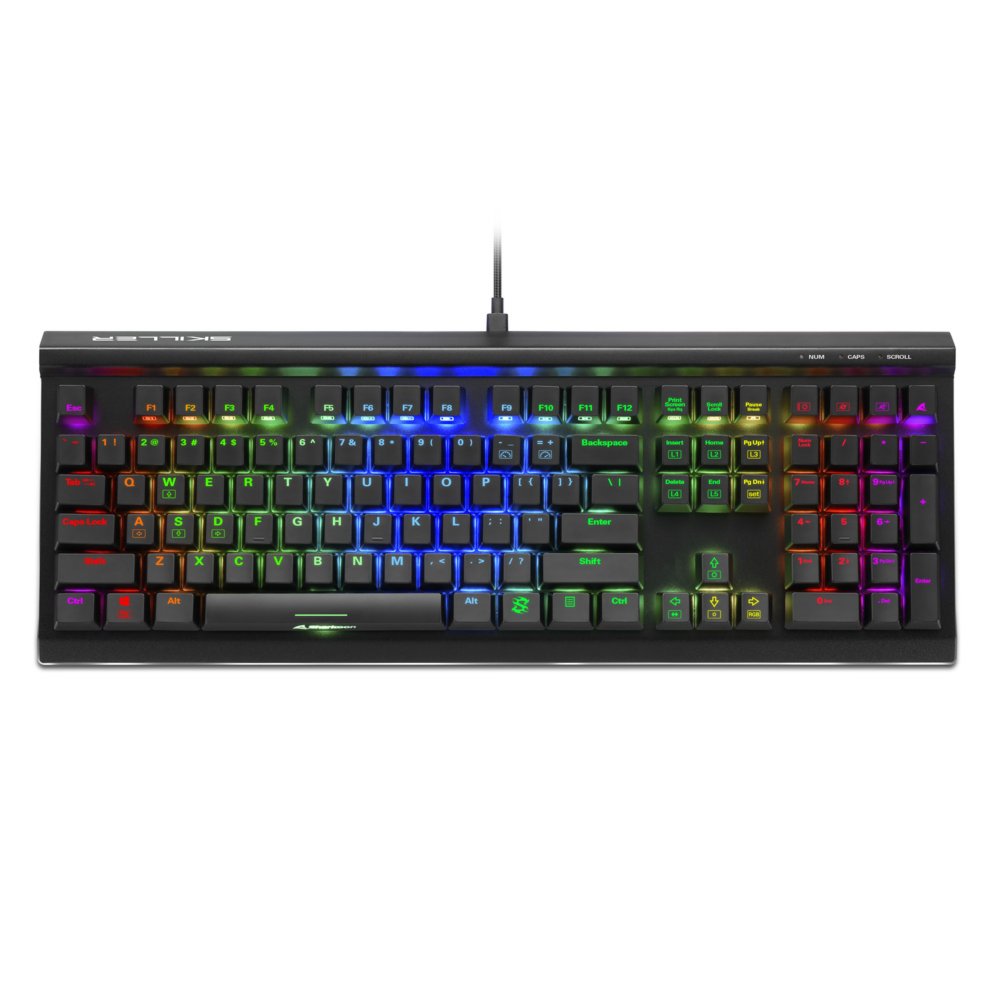 Sharkoon Skiller SGK60 RGB | Kabelgebundene Gaming-Tastatur | QWERTY