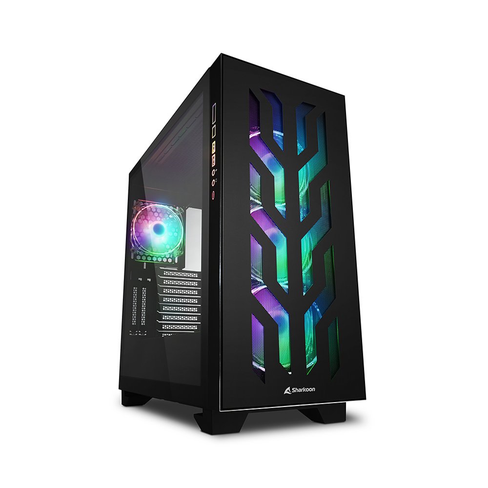 Sharkoon Elite Shark CA300T RGB | Tower Gehäuse | Schwarz