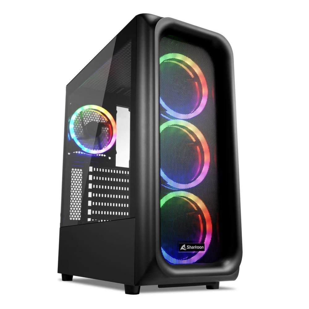 Sharkoon TK5M RGB | Midi Tower Gehäuse | Schwarz