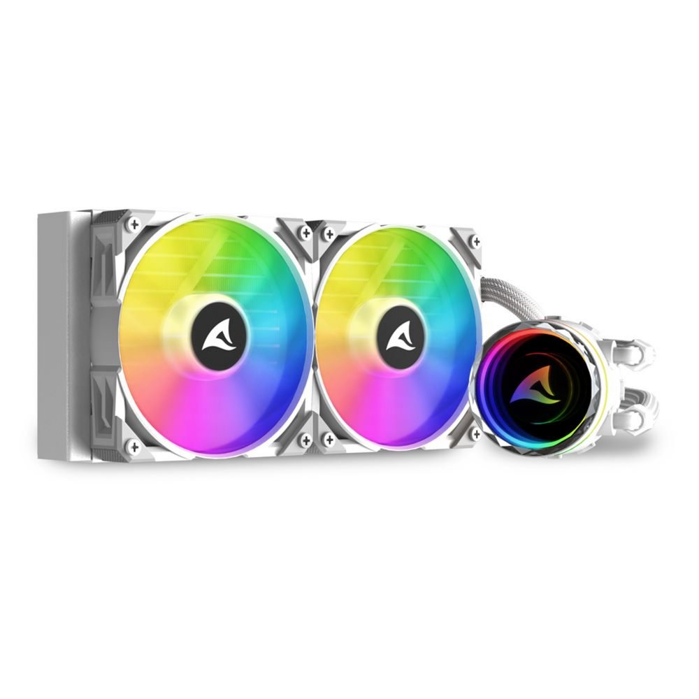 Sharkoon S80 RGB 240mm | White Edition | All-in-One CPU-Wasserkühlung