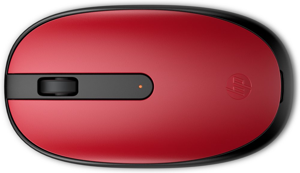 HP 240 Empire Red | Bluetooth-Maus | Für Links- und Rechtshänder | 1600 DPI | Rot/Schwarz