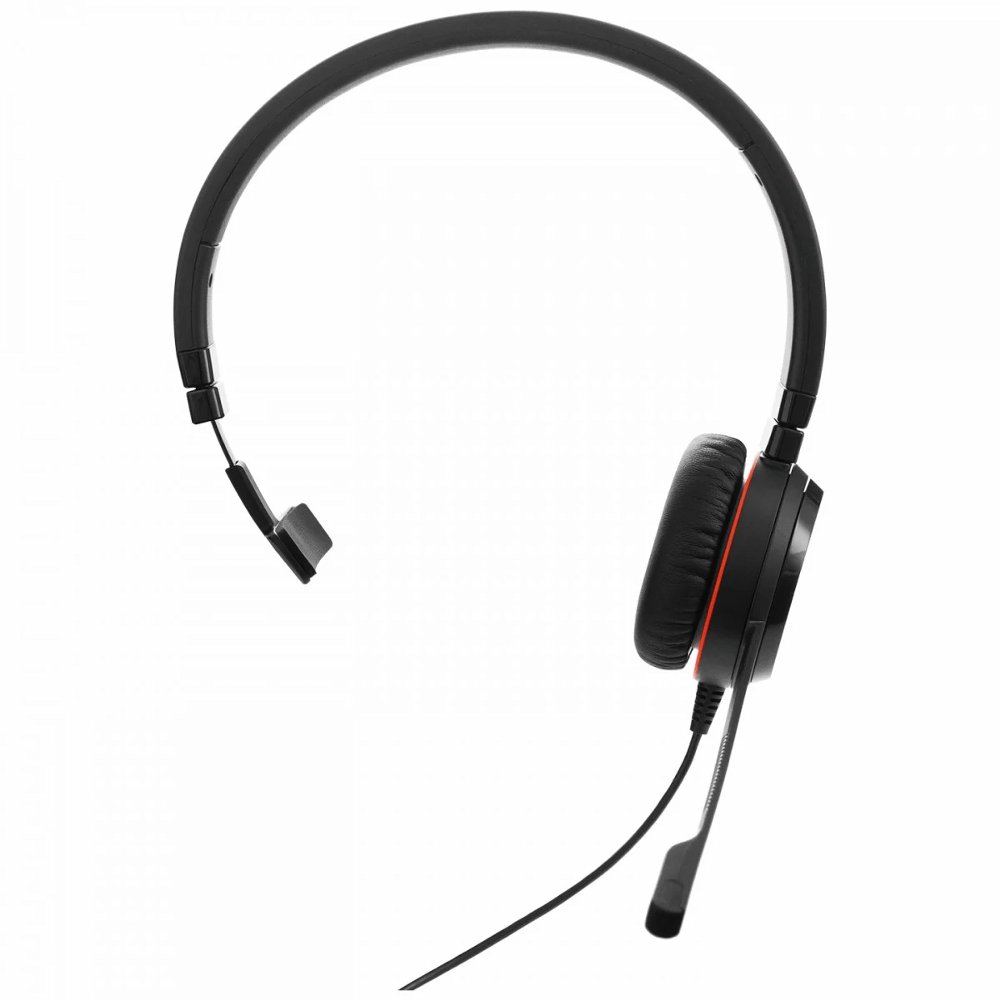 Jabra Evolve 20 UC | Mono Kabelgebundenes On-Ear Headset | UC-zertifiziert | Schwarz