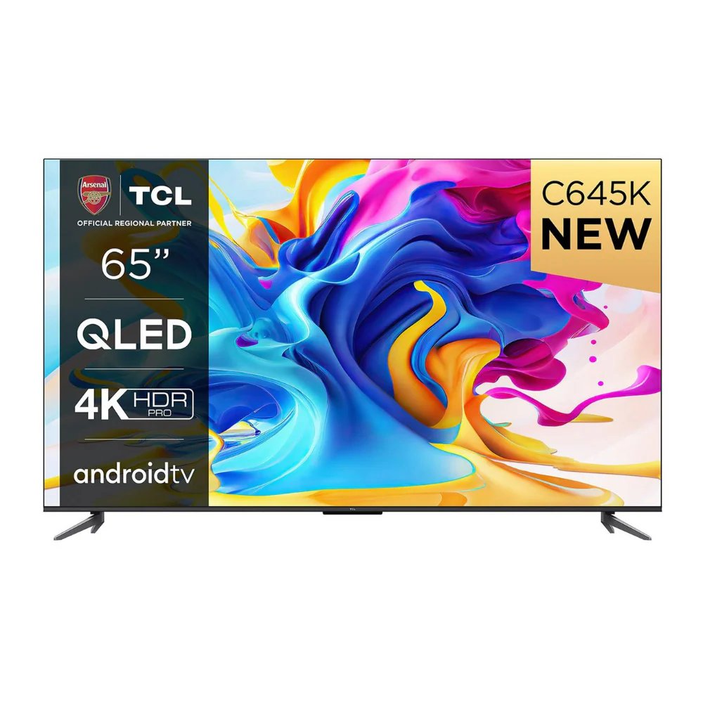 TCL 65C645 | 65" Ultra HD 4K | QLED Smart TV | WLAN | Google TV | HDR10+ | 60Hz