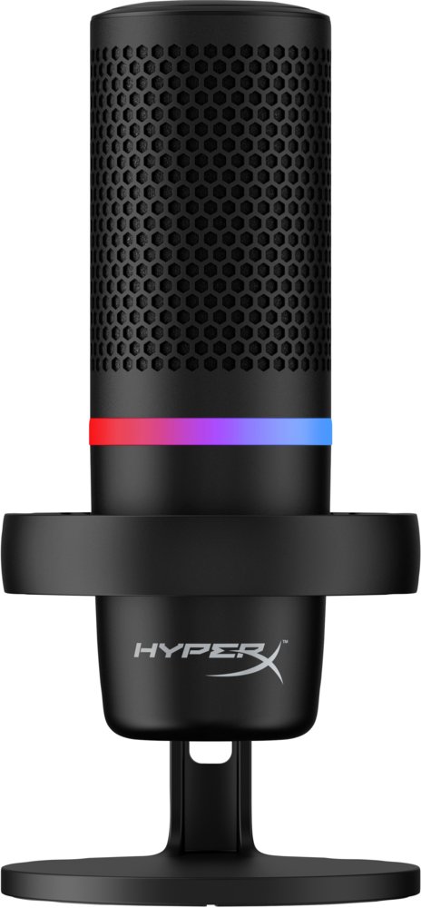 HyperX DuoCast | USB-Mikrofon | RGB-Beleuchtung | Für PC und Konsole | Schwarz