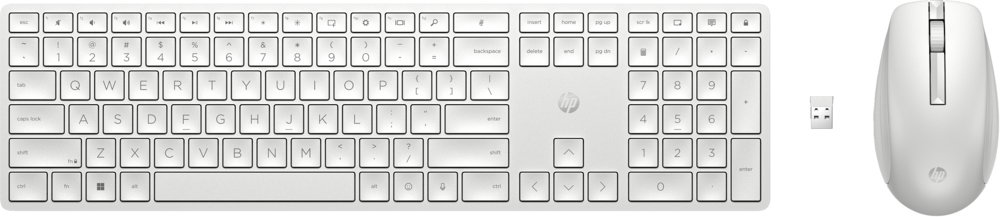 HP 650 | Kabellose Maus- und Tastaturkombination | AZERTY | Weiß