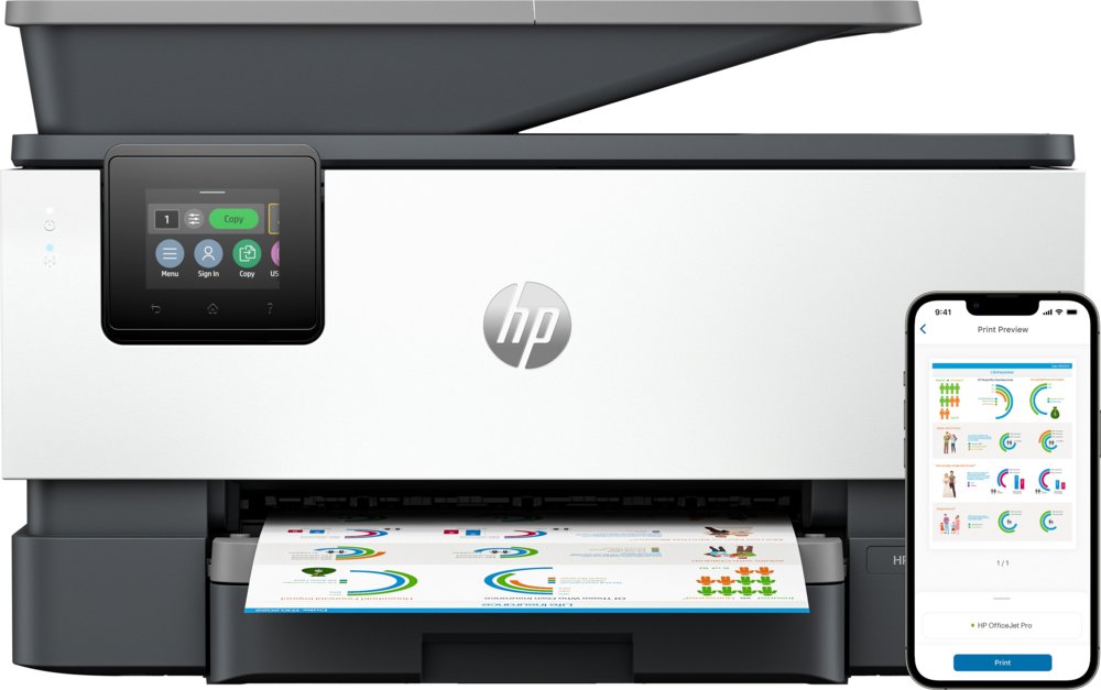 HP OfficeJet Pro 9120b | All-in-One Tintenstrahldrucker | 4800 x 1200 DPI | WLAN | Farbe | ADF
