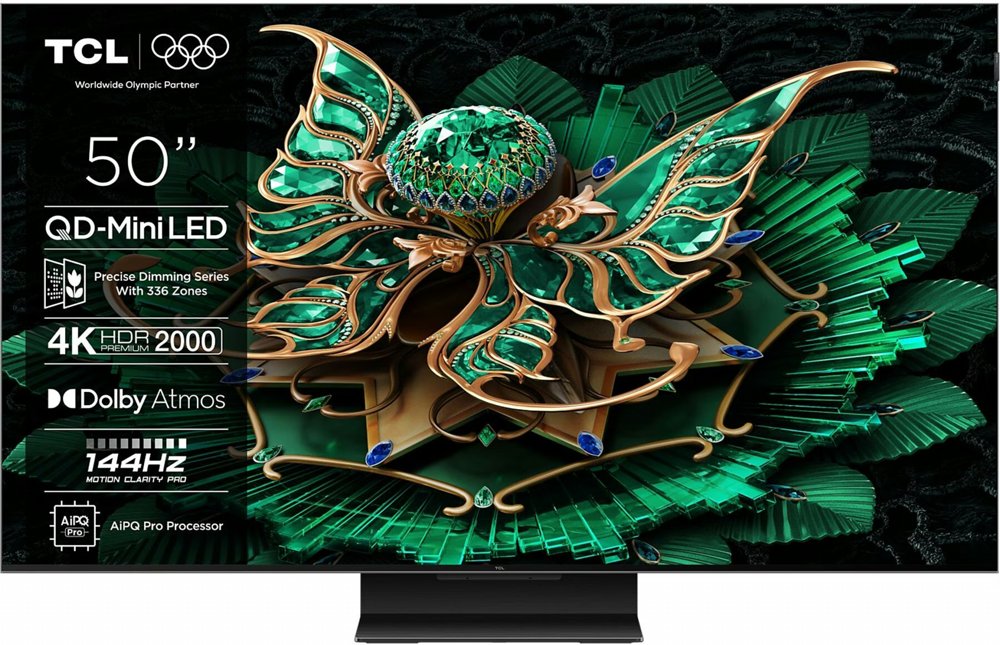 TCL 50Q7C | 50" 4K Ultra HD QD-MiniLED | 120 Hz | Google TV | Dolby Vision | HDMI 2.1 | Smart TV