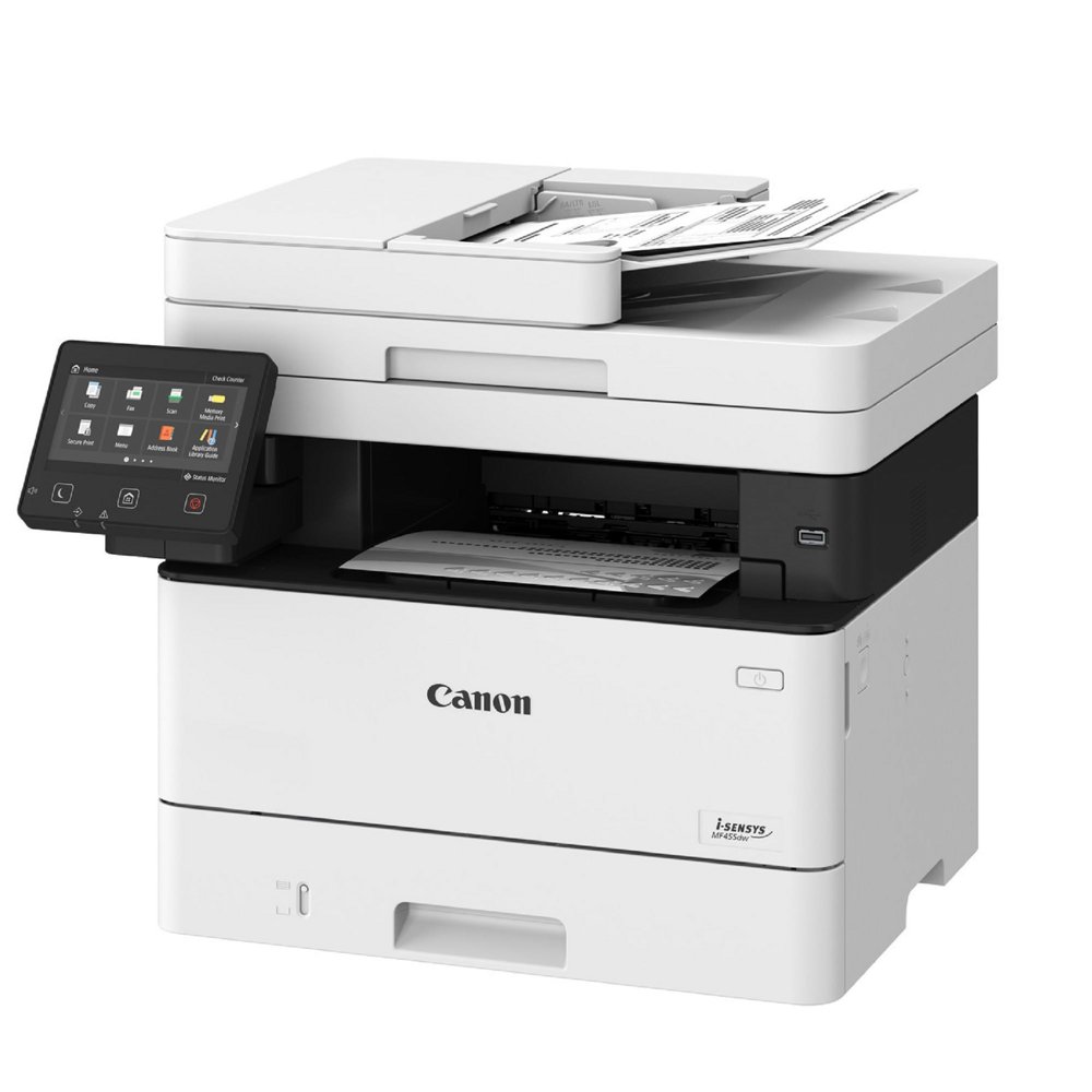 Canon i-SENSYS MF455dw | All-in-One Laserdrucker | A4 | 1200 x 1200 DPI | 38 S/min | WLAN | Schwarz/Weiß