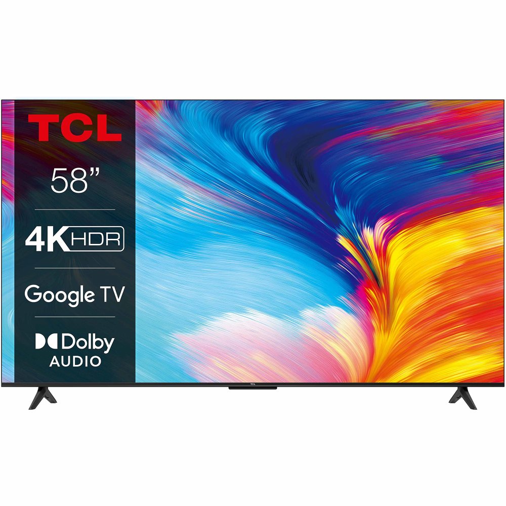 TCL 58P63 | 58" Ultra HD 4K | LED Smart-TV | WLAN | Google TV | HDR10 | 60 Hz