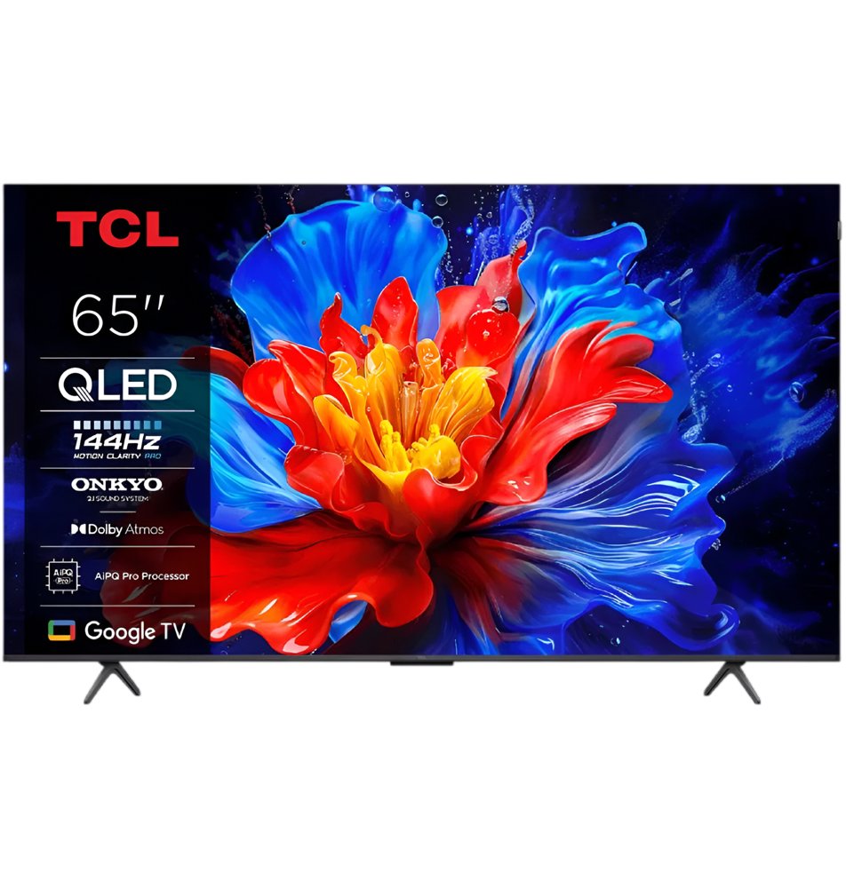 TCL 65P8K 65" | Ultra HD 4K QLED Smart TV (2025) | Google TV + Wifi | Dolby Vision & HDR10 | Quantum Dot Technologie | 120Hz