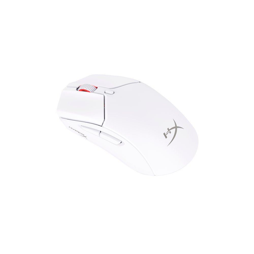 HyperX Pulsefire Haste 2 | Kabellose Gaming-Maus | Rechtshänder | RF + Bluetooth + USB-A | 26.000 DPI | Weiß