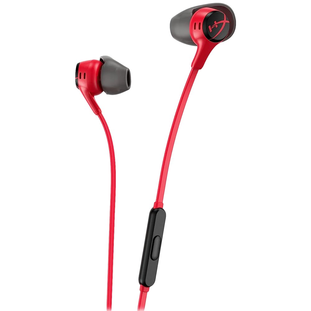 HyperX Cloud Earbuds II | Kabelgebundenes In-Ear Gaming-Headset | 3,5mm Anschluss | Rot