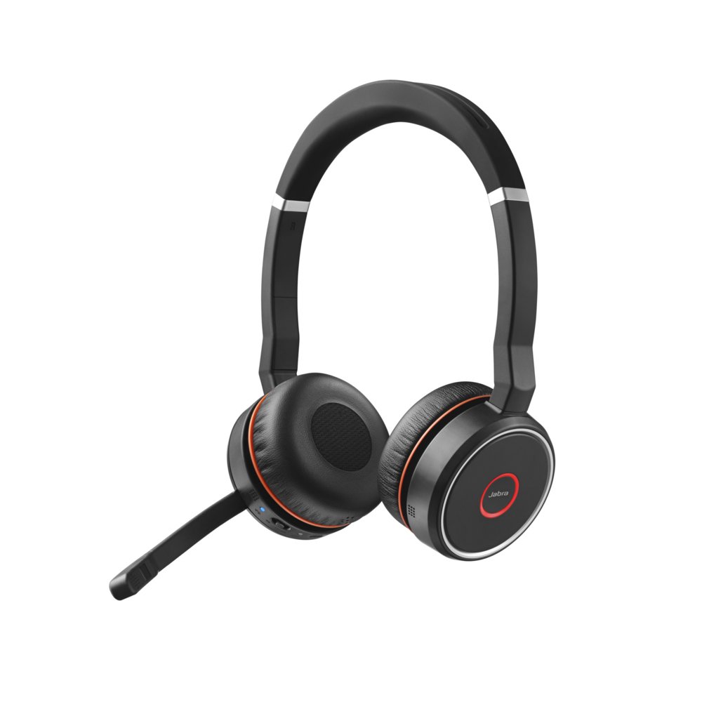 Jabra Evolve 75 | Kabelloses On-Ear Stereo-Headset | Bluetooth | Schwarz