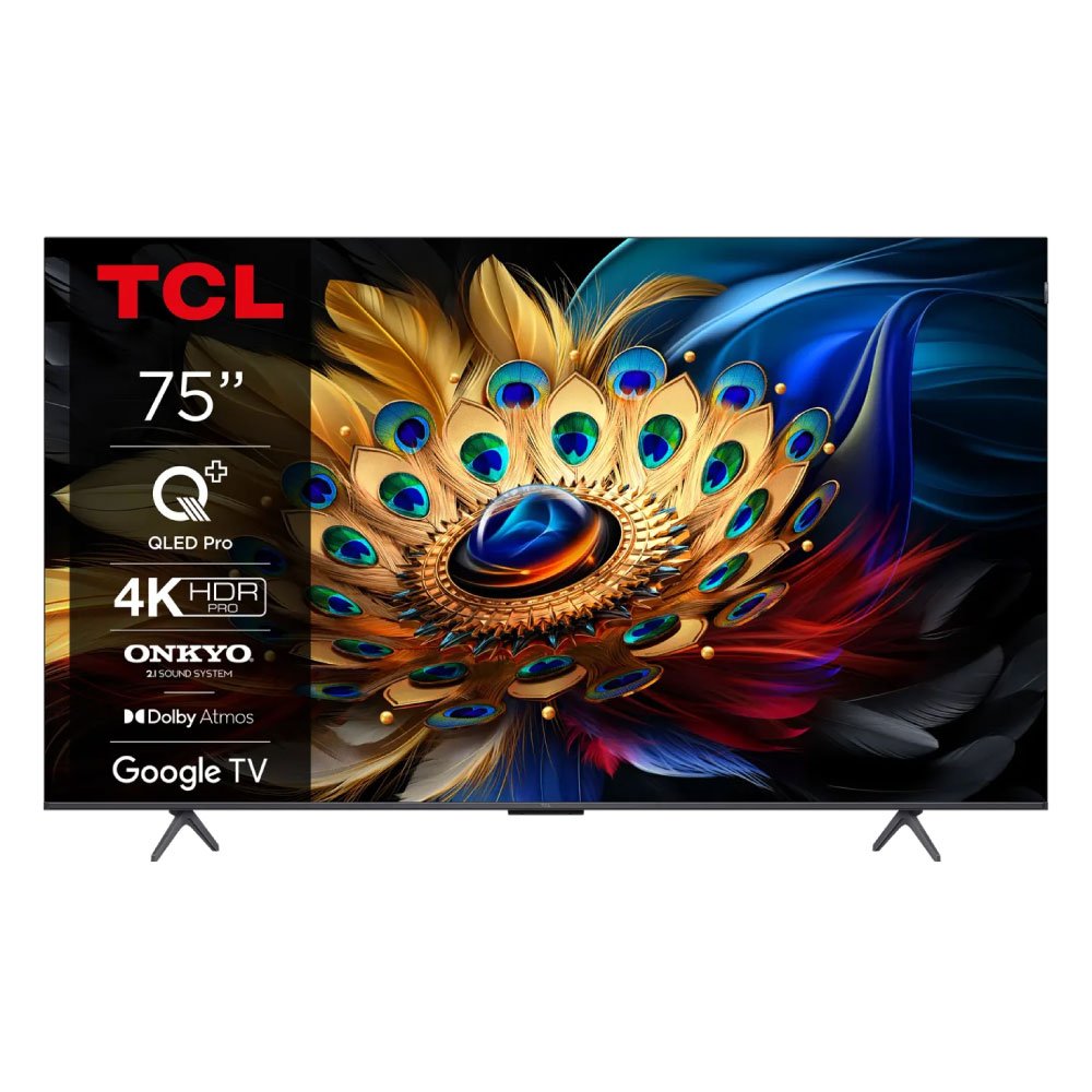 TCL 75C69B 75" | Ultra HD 4K QLED Smart-TV | Google TV + WLAN | Dolby Vision | Quantum Dot für Realistische Farben | 60 Hz