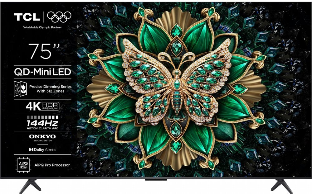 TCL 75Q6C | 75" 4K Ultra HD QD-MiniLED | 120 Hz | Google TV | Dolby Vision | HDMI 2.1 | Smart TV