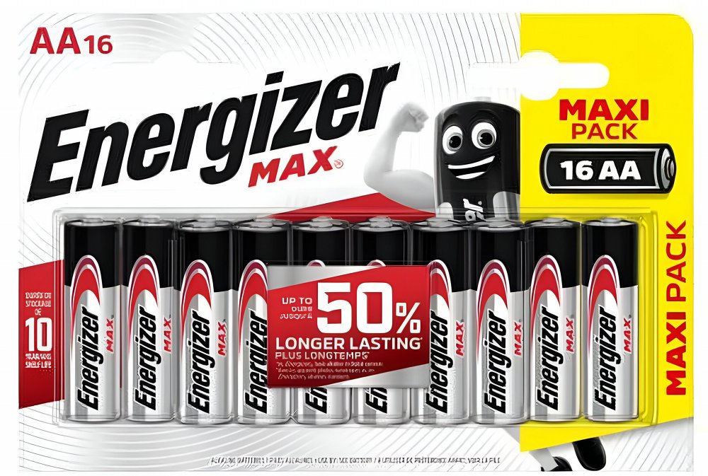 Energizer Max Plus | AA-Batterien | 16er-Pack | Alkaline