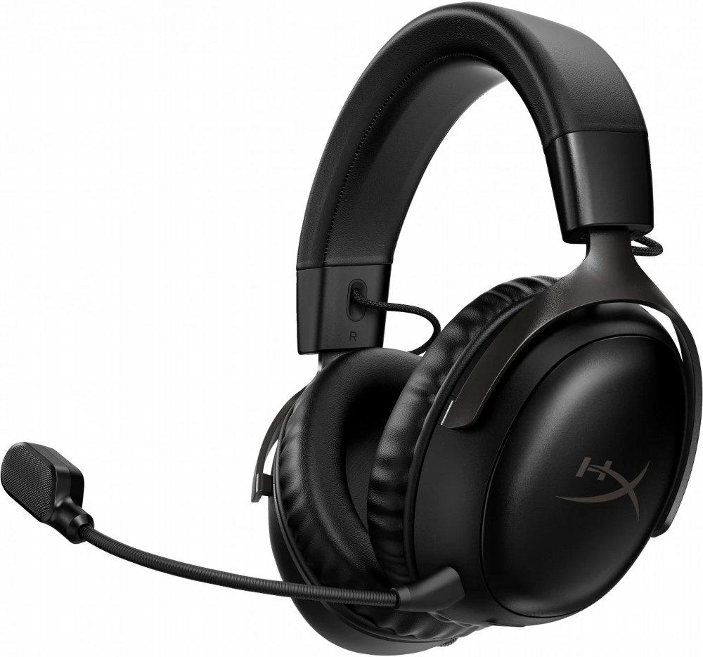 HyperX Cloud III | Kabelloses Over-Ear Gaming-Headset | USB-C- & USB-A-Empfänger | Schwarz