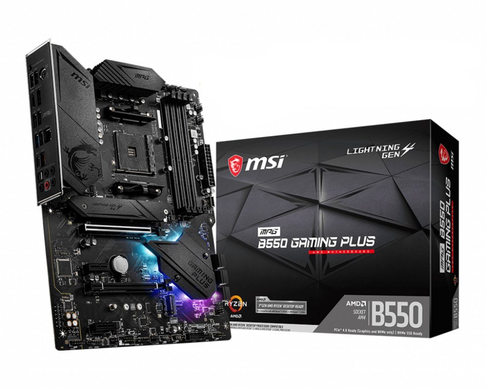MSI MPG B550 Gaming Plus | Sockel AM4 | AMD B550 | 4xDDR4 | ATX | Mainboard