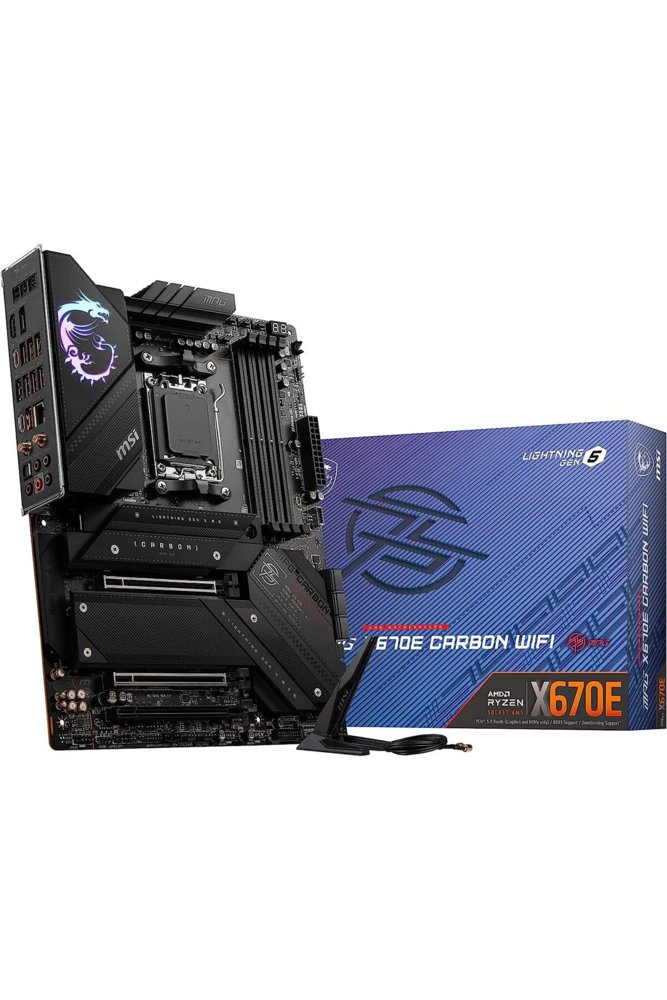 MSI MPG X670E CARBON WIFI | Sockel AM5 | AMD X670 | 4xDDR5 | ATX | Mainboard