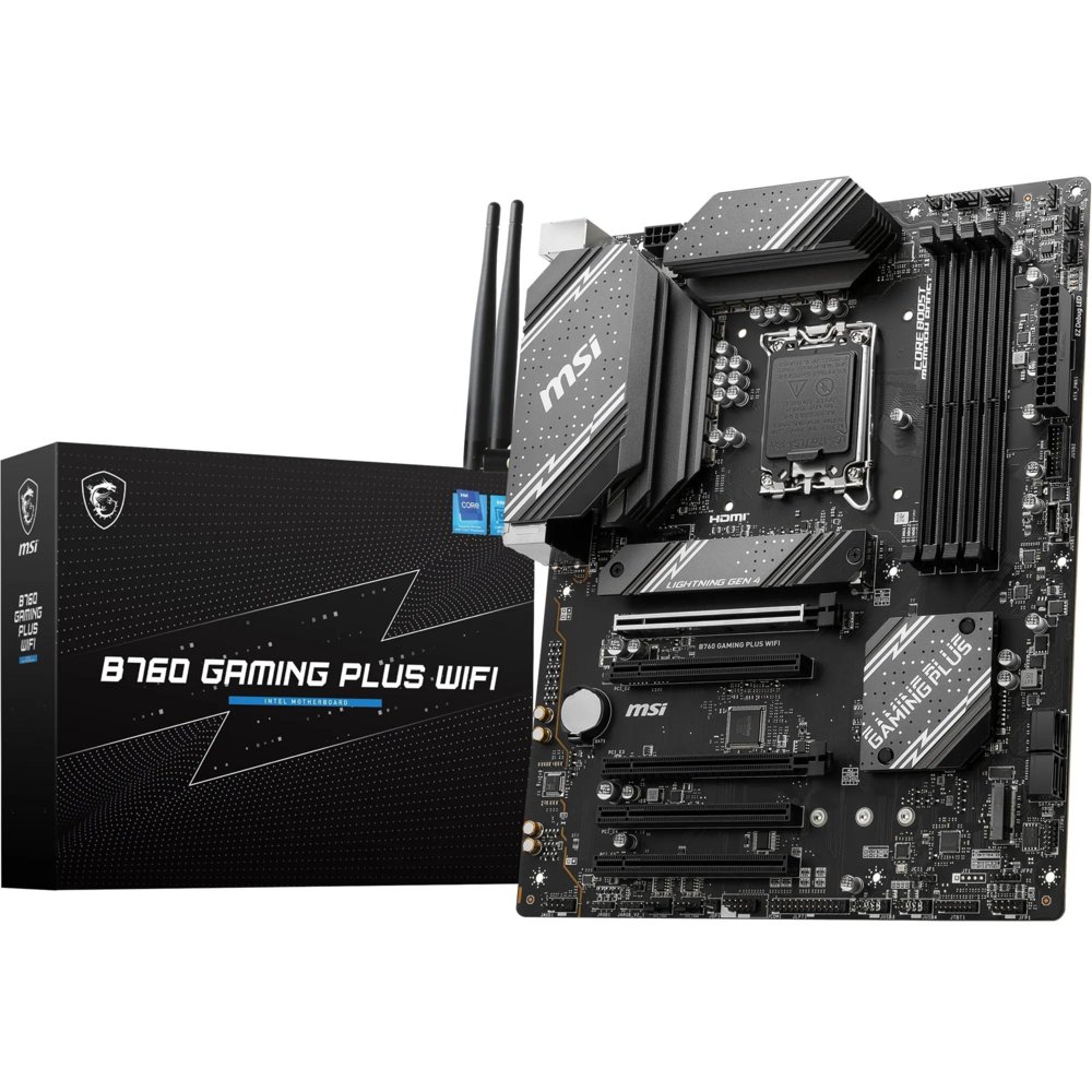 MSI B760 GAMING PLUS WIFI | Sockel LGA 1700 | Intel B760 | 4xDDR5 | ATX | Mainboard