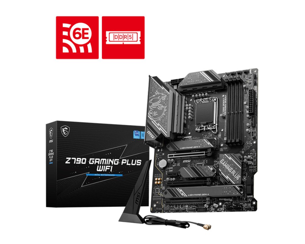 MSI Z790 GAMING PLUS WIFI | Sockel LGA 1700 | Intel Z790 | 4xDDR5 | ATX | Mainboard
