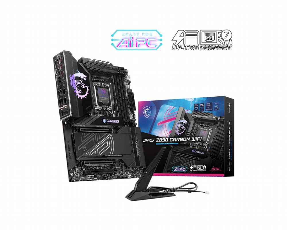 MSI MPG Z890 CARBON WIFI | Sockel LGA 1851 | Intel Z890 | 4xDDR5 | ATX | Mainboard