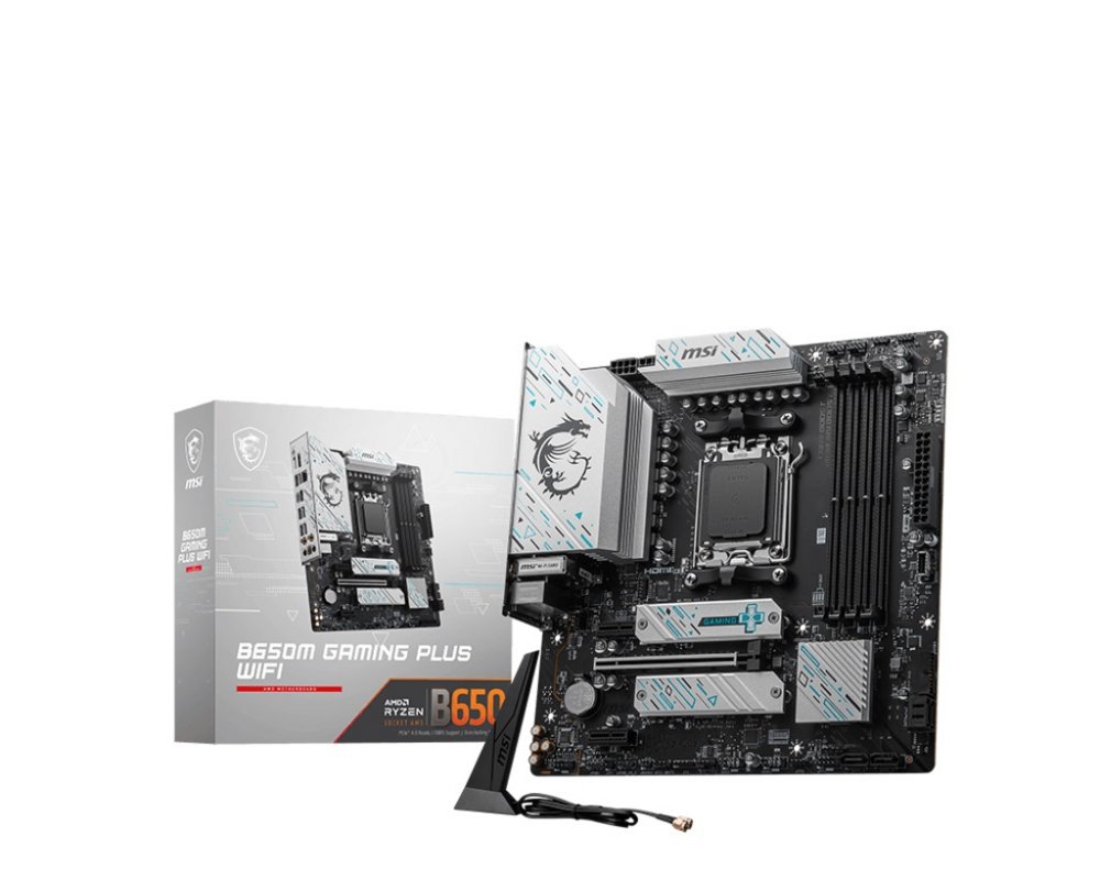 MSI B650M GAMING PLUS WIFI | Sockel AM5 | AMD B650 | 4xDDR5 | Micro-ATX | Mainboard