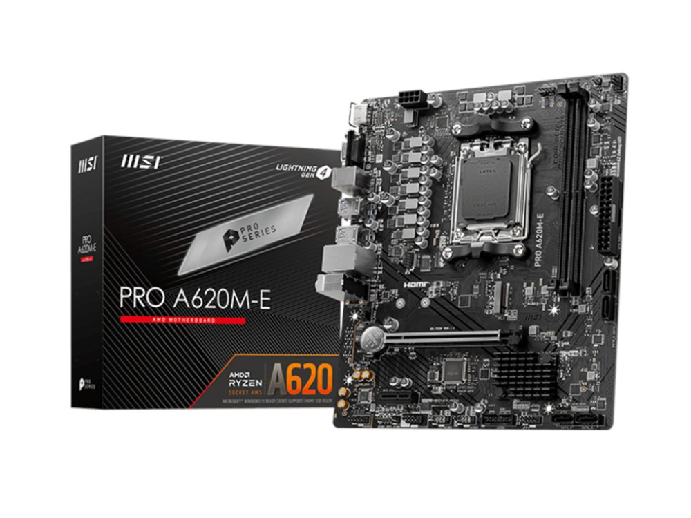 MSI PRO A620M-E | Sockel AM5 | AMD A620 | 2xDDR5 | Micro-ATX | Mainboard