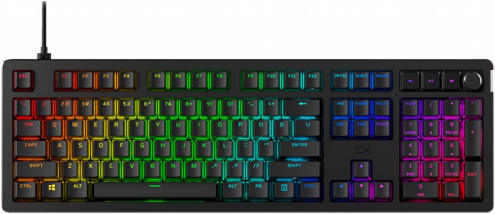 HyperX Alloy Rise | Mechanische Gaming-Tastatur | RGB | USB-C | Schwarz