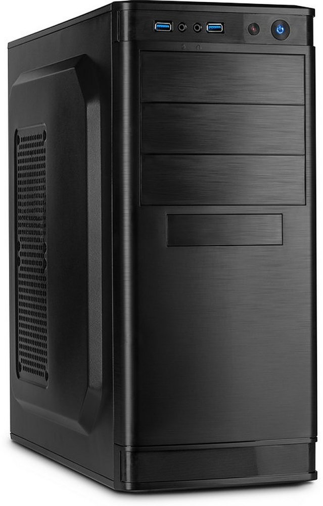 Inter-Tech IT-5905 | Midi Tower-Gehäuse | Schwarz