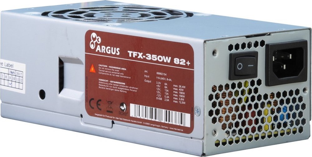 Inter-Tech Argus TFX-350W | 350 Watt TFX PSU | Netzteil | Stromversorgung