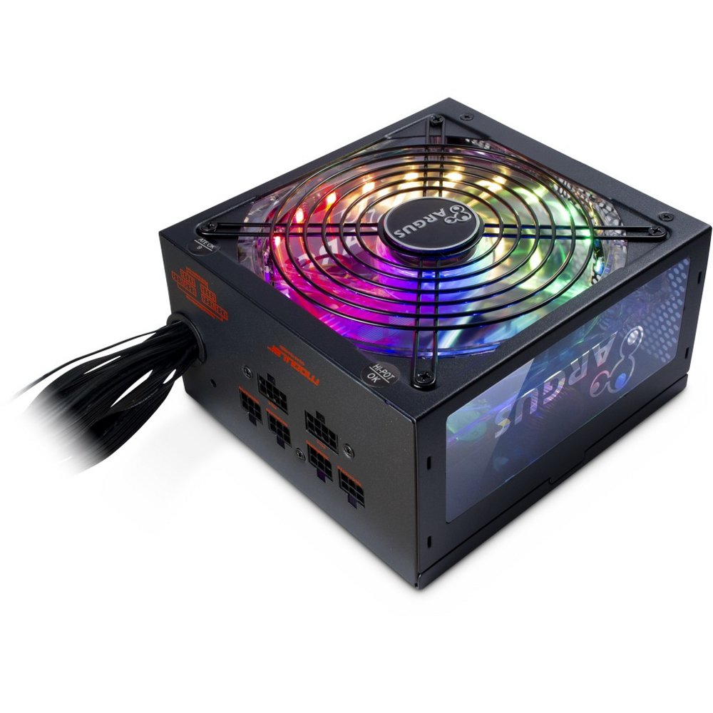 Inter-Tech Argus RGB-750W CM II | 750 Watt Gold ATX PSU | Teilmodular | Netzteil | Stromversorgung