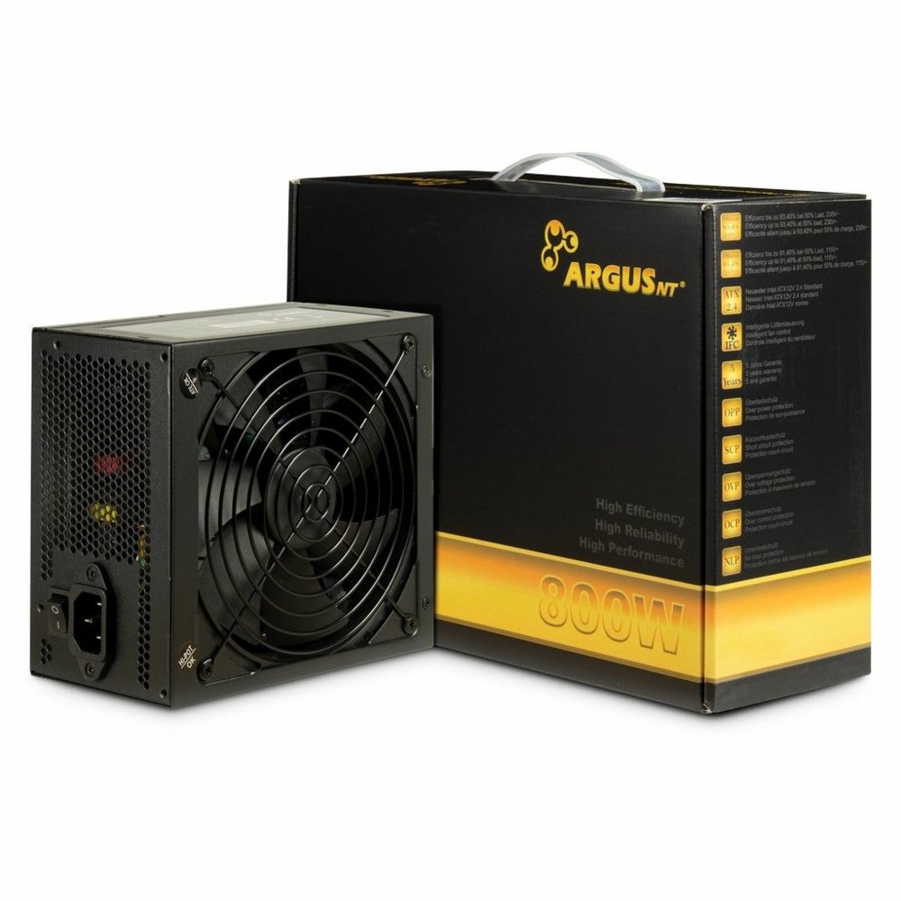 Inter-Tech Argus GPS-800 | 800 Watt Gold ATX PSU | Netzteil | Stromversorgung