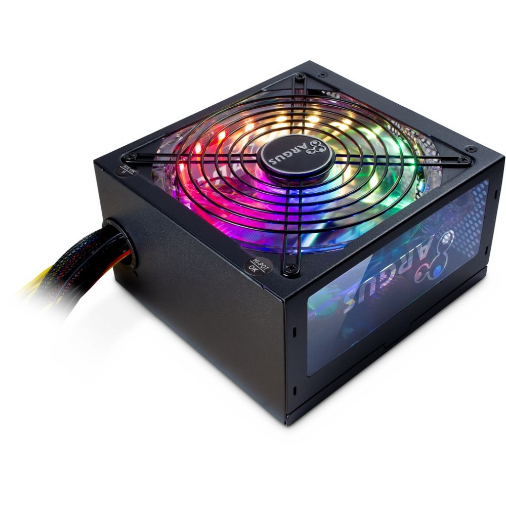 Inter-Tech Argus RGB-500W II | 500 Watt Bronze ATX PSU | Netzteil | Stromversorgung