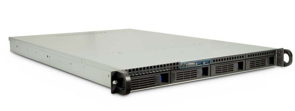 Inter-Tech IPC 1U-1404 | Server-Rack-Gehäuse | Schwarz