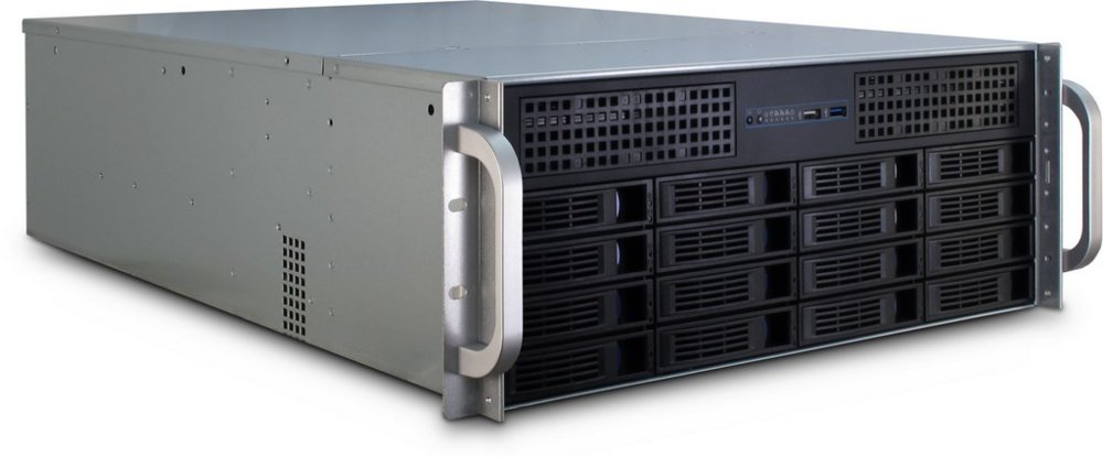Inter-Tech 4U-4416L | Server-Rackgehäuse | Schwarz/Silber