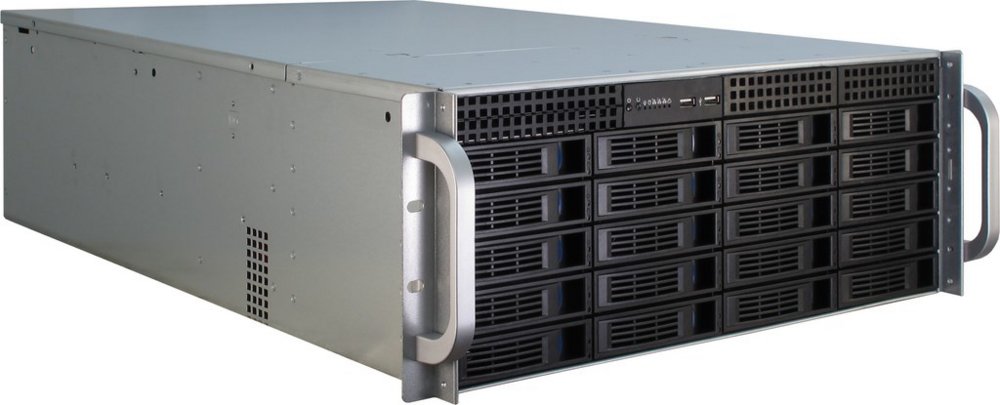 Inter-Tech IPC 4U-4420 | Serverschrank | Schwarz/Edelstahl