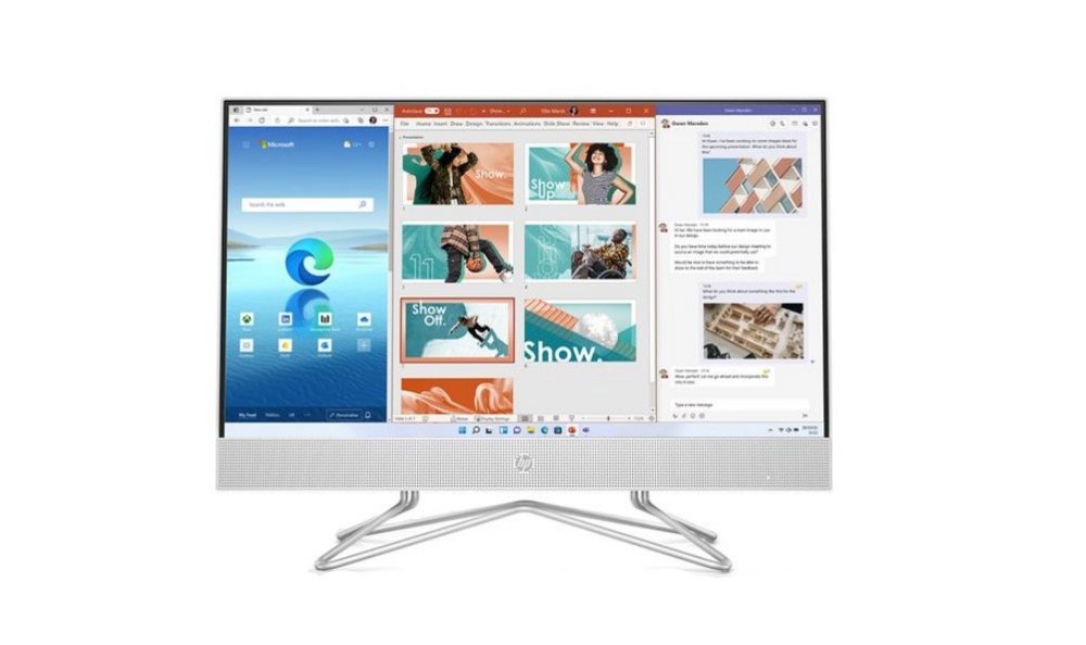 HP All-in-One 24-df1043na | 23.8" Full HD IPS | Intel Core i5-1135G7 | 8GB RAM | 256GB SSD | Windows 11 Home | UK-Tastatur | QWERTY-Layout