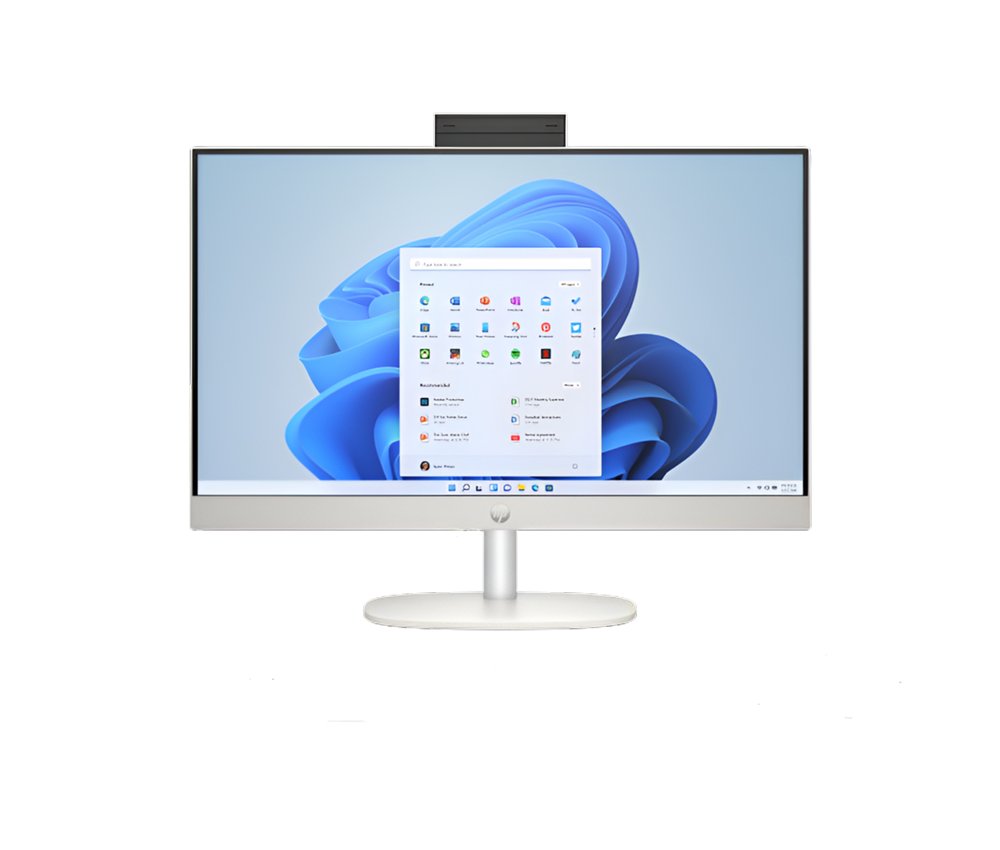 HP All-in-One 8J0T3EA | 23.8" Full HD IPS | Intel Core i3-N300 | 8GB RAM | 512GB SSD | Windows 11 Home | Ohne Tastatur und Maus