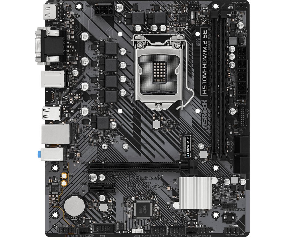 ASRock H510M-HDV/M.2 SE | Sockel LGA 1200 | Intel H470 | 2xDDR4 | Micro-ATX | Mainboard