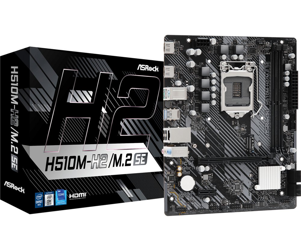 ASRock H510M-H2/M.2 SE | Sockel LGA 1200 | Intel H470 | 2xDDR4 | Micro-ATX | Mainboard