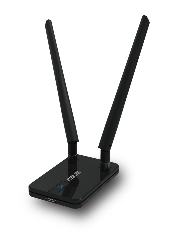 ASUS USB-AC58 | Wi-Fi 5 USB-Adapter | Dualband (2,4 GHz / 5 GHz) | 1300 Mbit/s | USB 3.0 | Schwarz